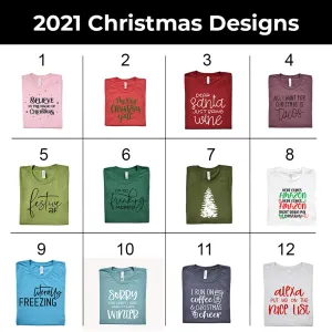 2021 Christmas Designs Vinyl Shirt