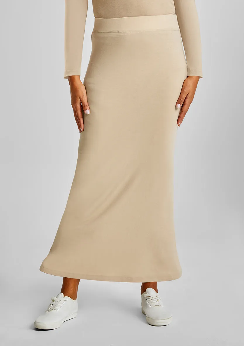 A-shaped skirt-Plain Jersey Cotton