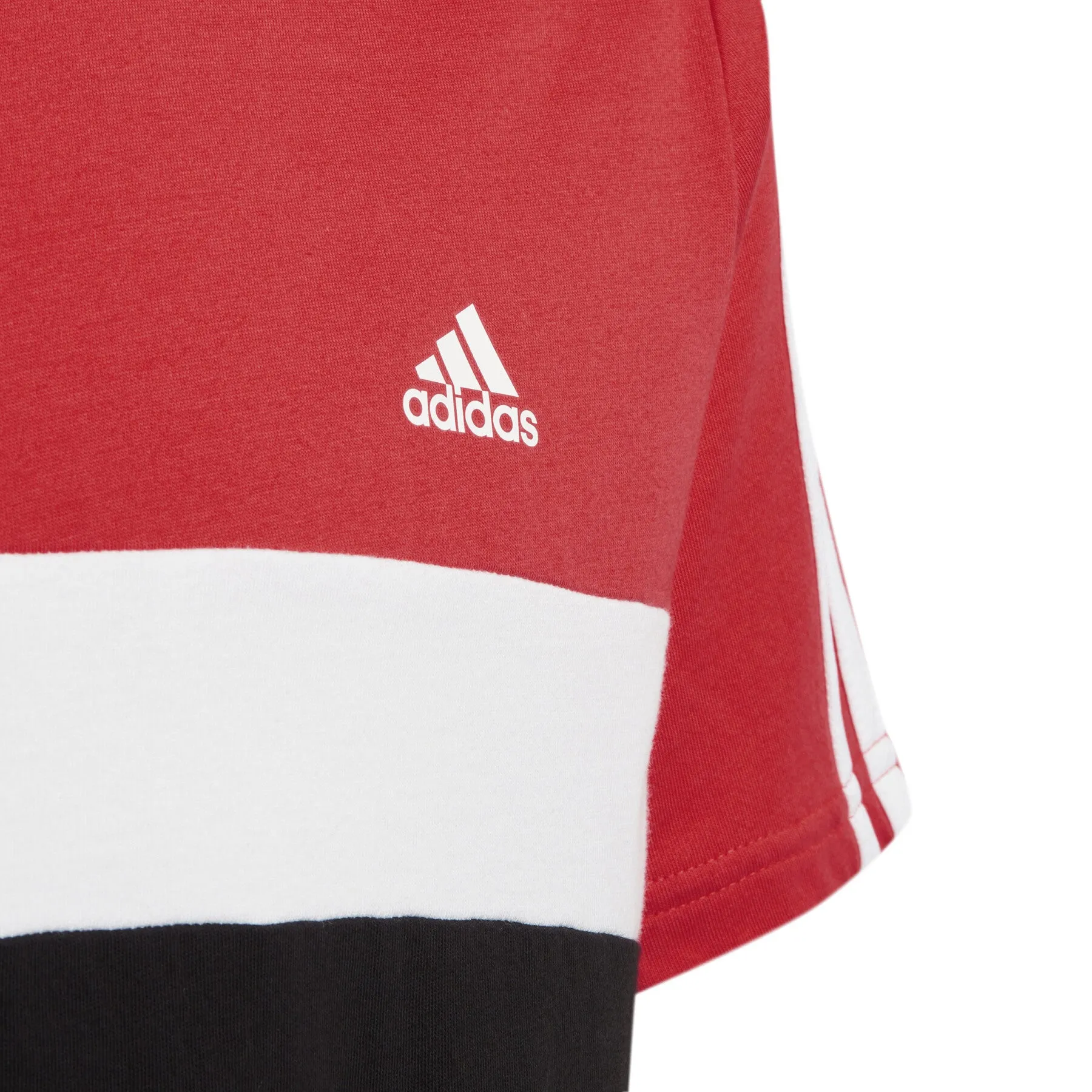 ADIDAS KID'S 3-STRIPES TIBERIO RED TEE