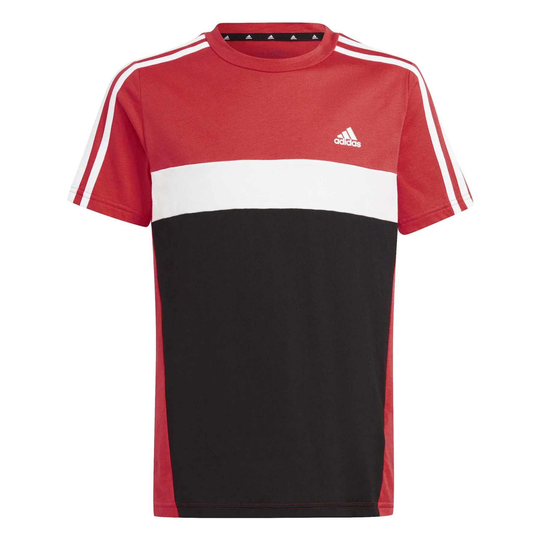 ADIDAS KID'S 3-STRIPES TIBERIO RED TEE