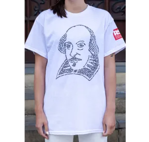 Adult T Shirt: William Shakespeare The Master Of Insults - White