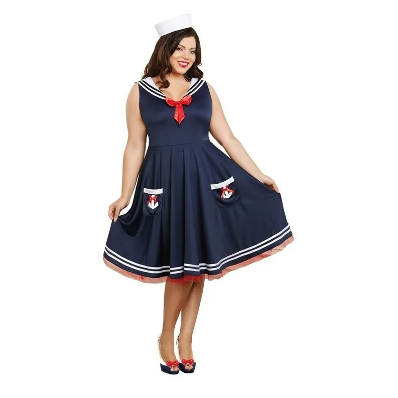 All Aboard Retro 1940's Sailor Costume Plus