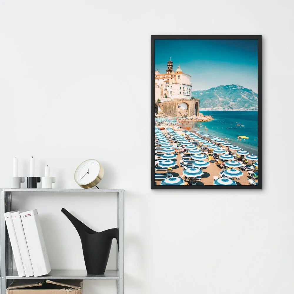 Amalfi Coast Summer Poster INSTANT DOWNLOAD Art Print, Mediterranean Decor, Beach Photography, Relaxing Wall Art, Summer Print, Amalfi Coast Print