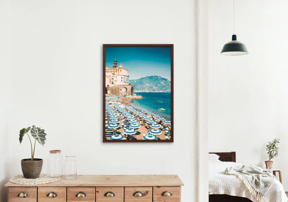 Amalfi Coast Summer Poster INSTANT DOWNLOAD Art Print, Mediterranean Decor, Beach Photography, Relaxing Wall Art, Summer Print, Amalfi Coast Print