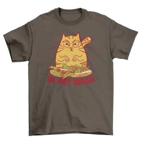 Angry Cartoon Cat Tee