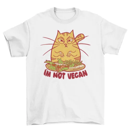 Angry Cartoon Cat Tee