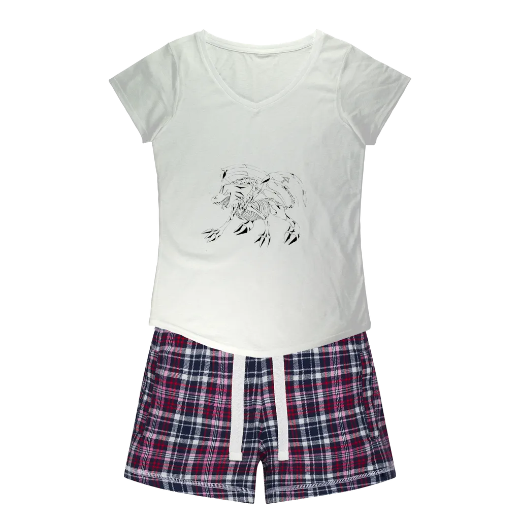 Argon Women's Sleepy Tee and Flannel Short