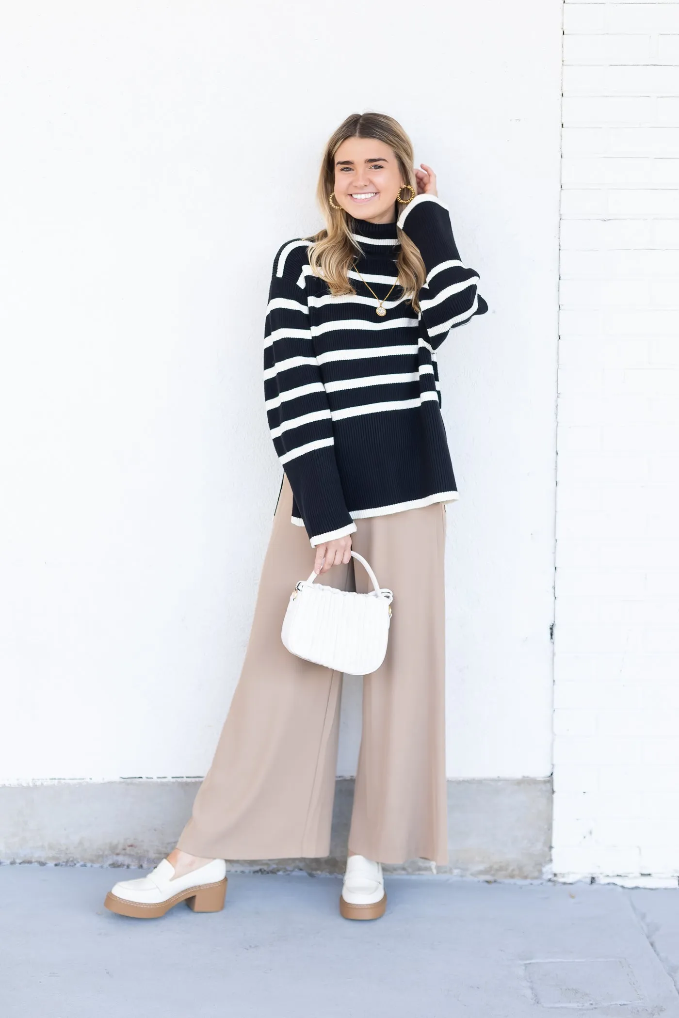 ARIA STRIPED SWEATER