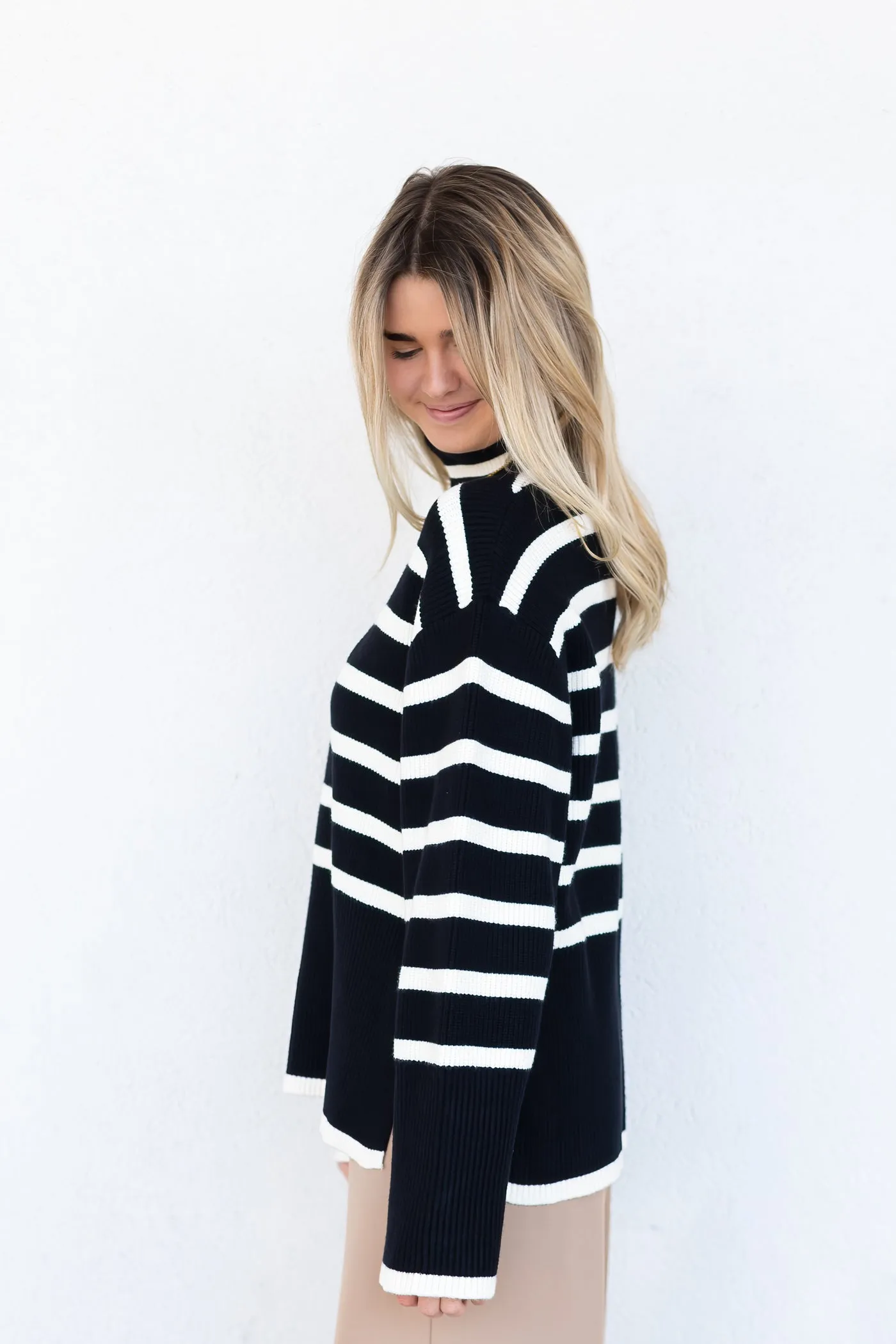 ARIA STRIPED SWEATER