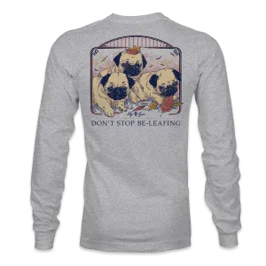 Autumn Pugs - Fall Leaves Puppies LONG SLEEVE T-Shirt