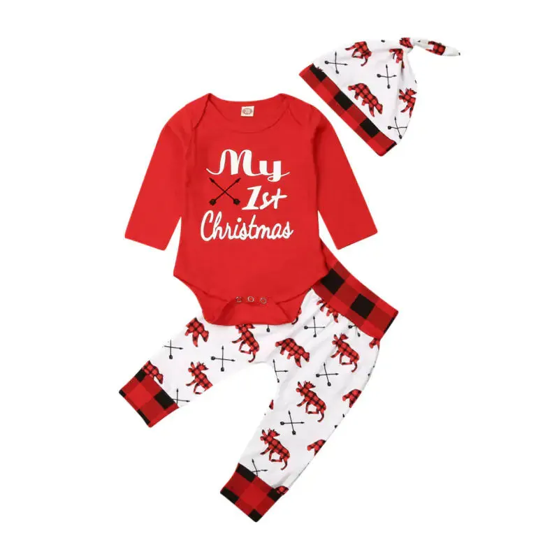 Baby Boy "My First Christmas" Outfit – Festive Holiday Set for Your Little One. My First Christmas Outfits