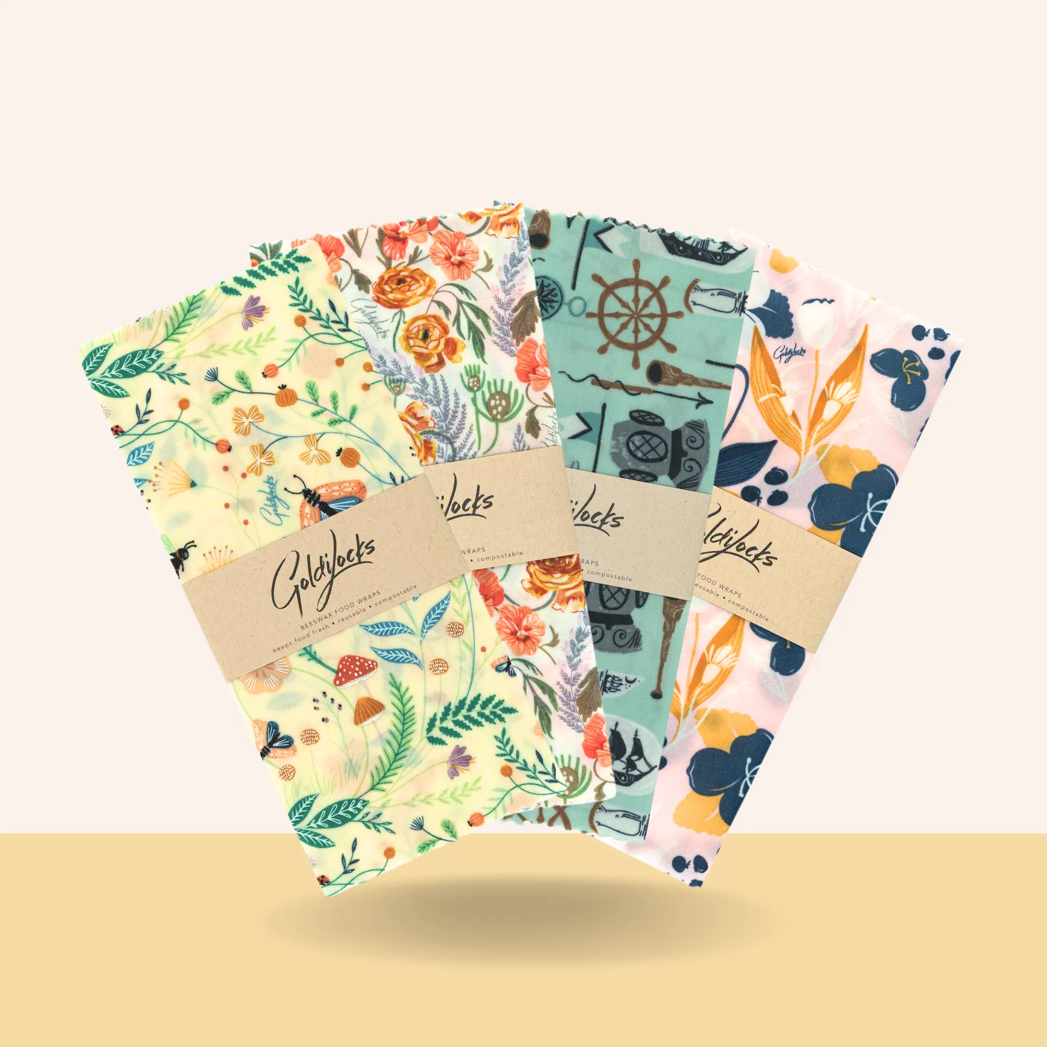 Beeswax Food Wraps: Medium Bundle