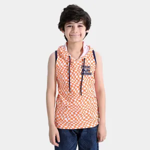 Boys Cotton Jersey Sando Enjoy Summer