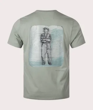 British Sailor Back Print T-Shirt