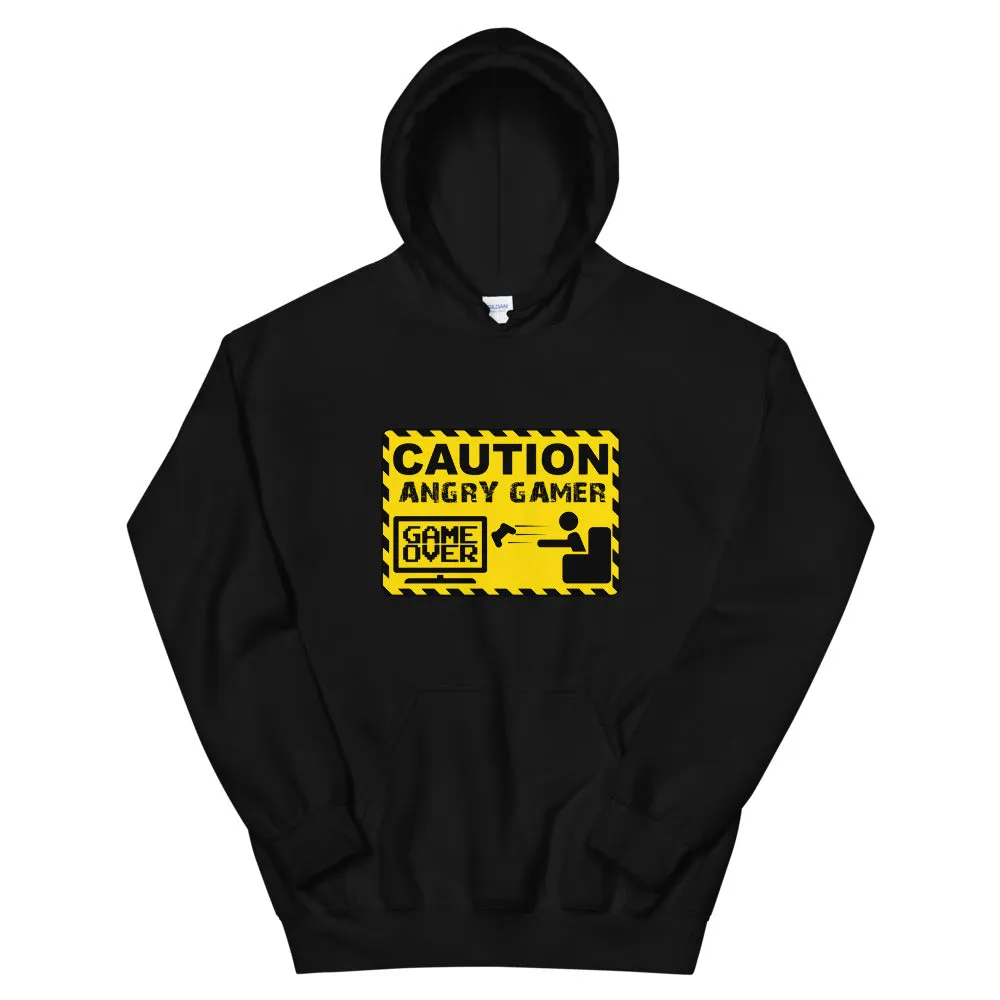 Caution Angry Gamer - Funny T-shirt Design