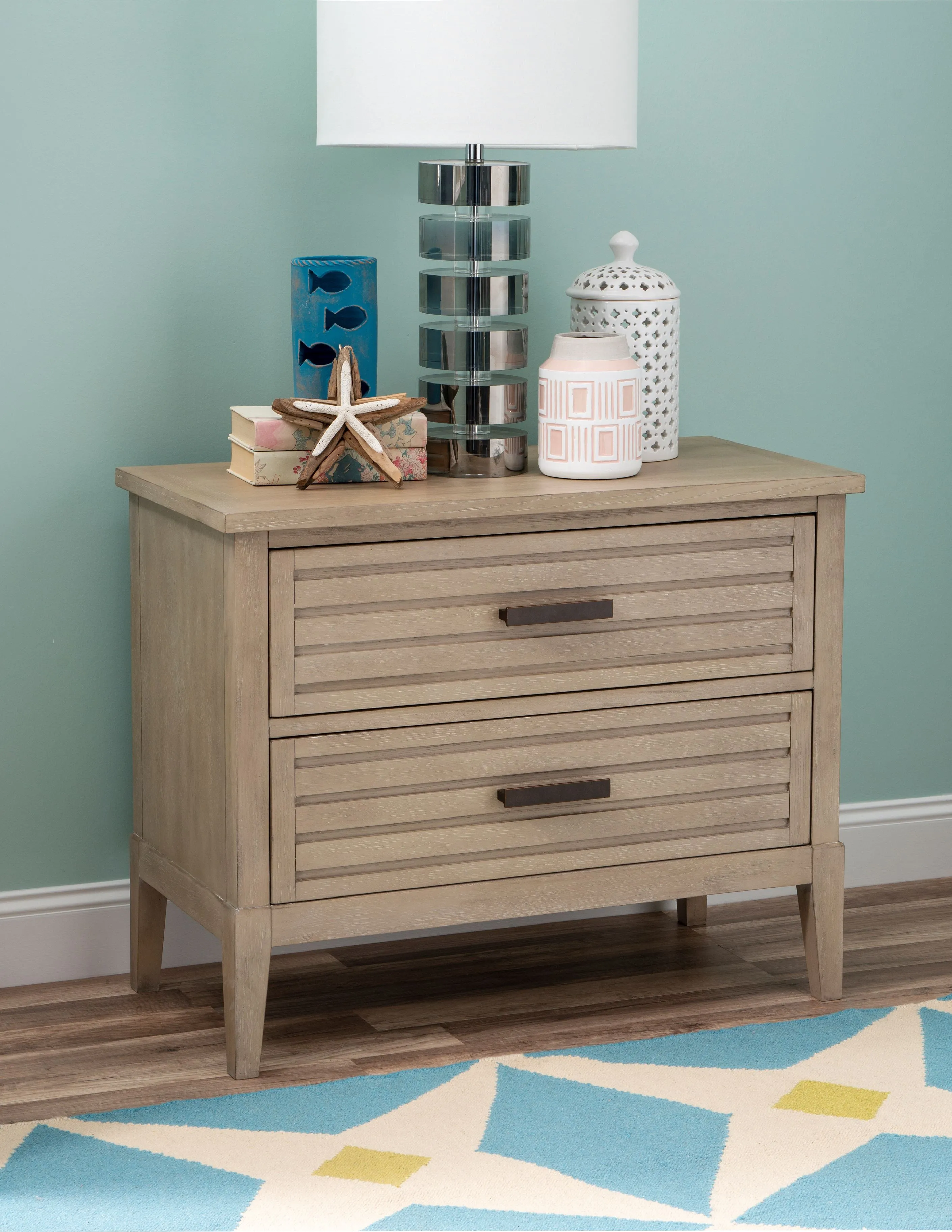 Coastal Sand 8 Drawer 58" Dresser