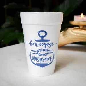 Custom Nautical Anchor Foam Cups