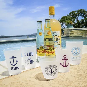 Custom Nautical Shatterproof Party Cups