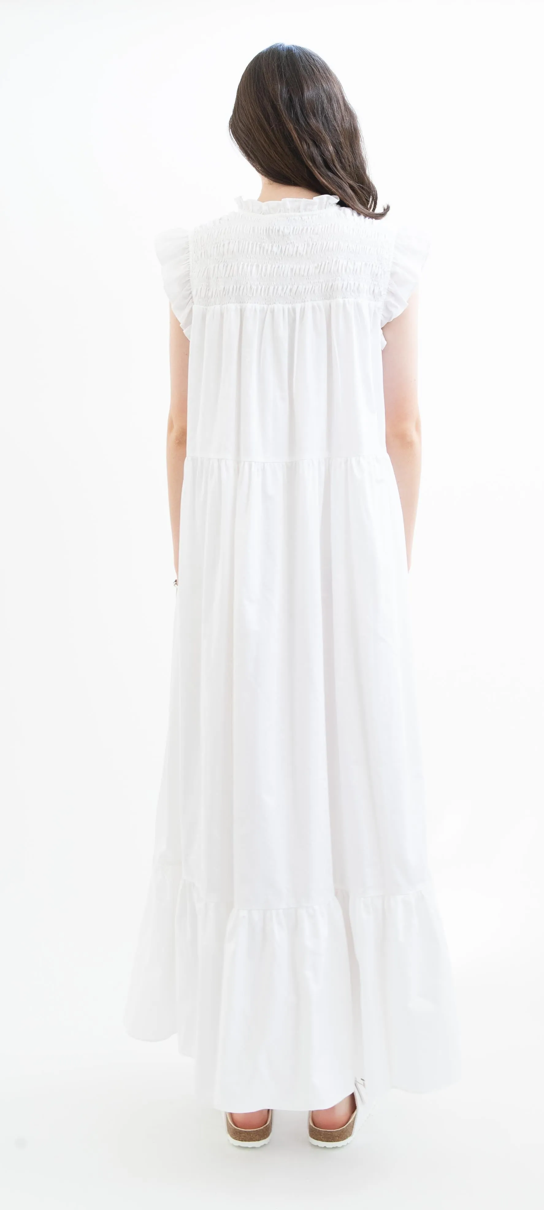 Devation Twins Askeli Long dress in White