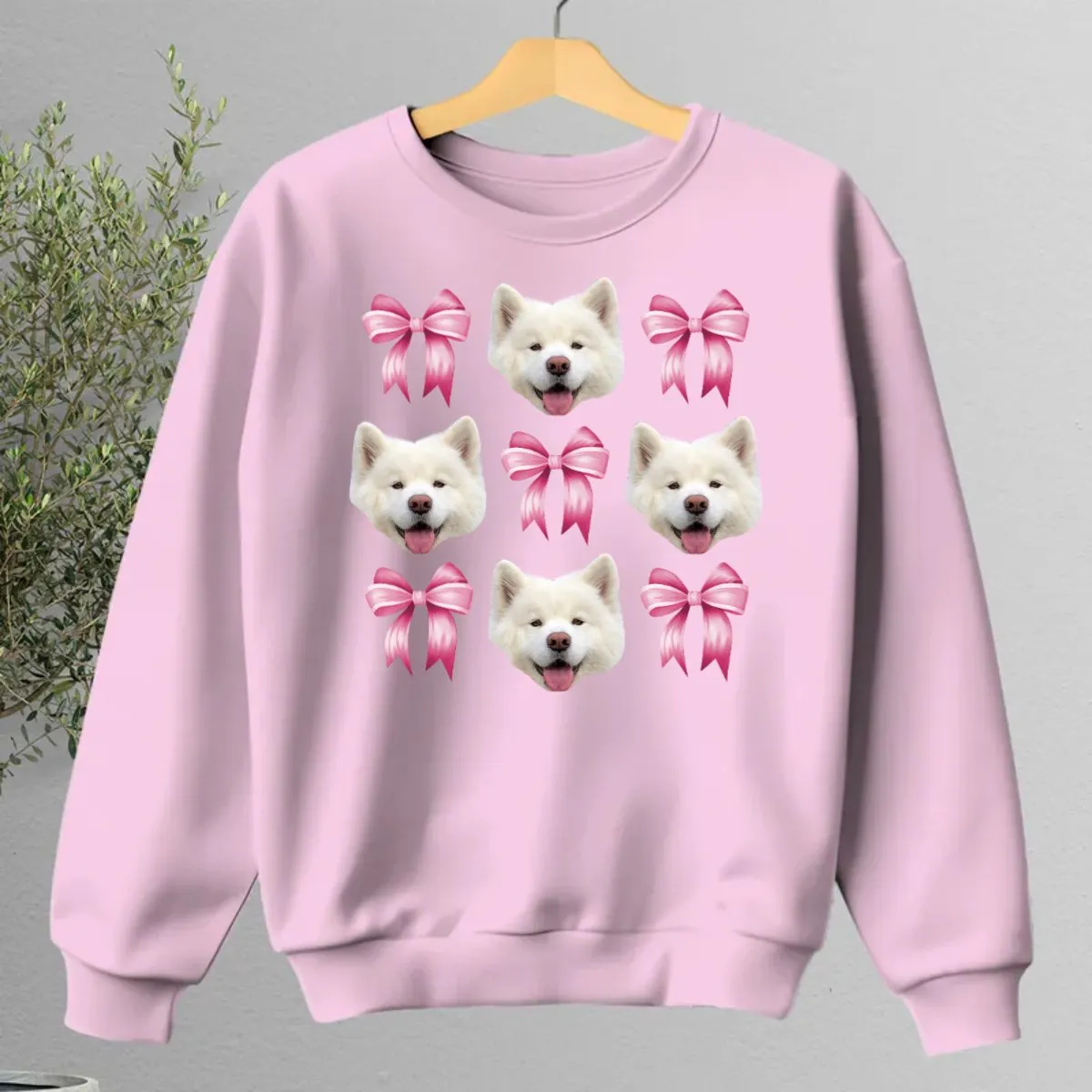 Dog Lovers - Coquette Pink Bow Trendy Dog Mom - Personalized T-Shirt, Sweatshirt, Hoodie (HJ)