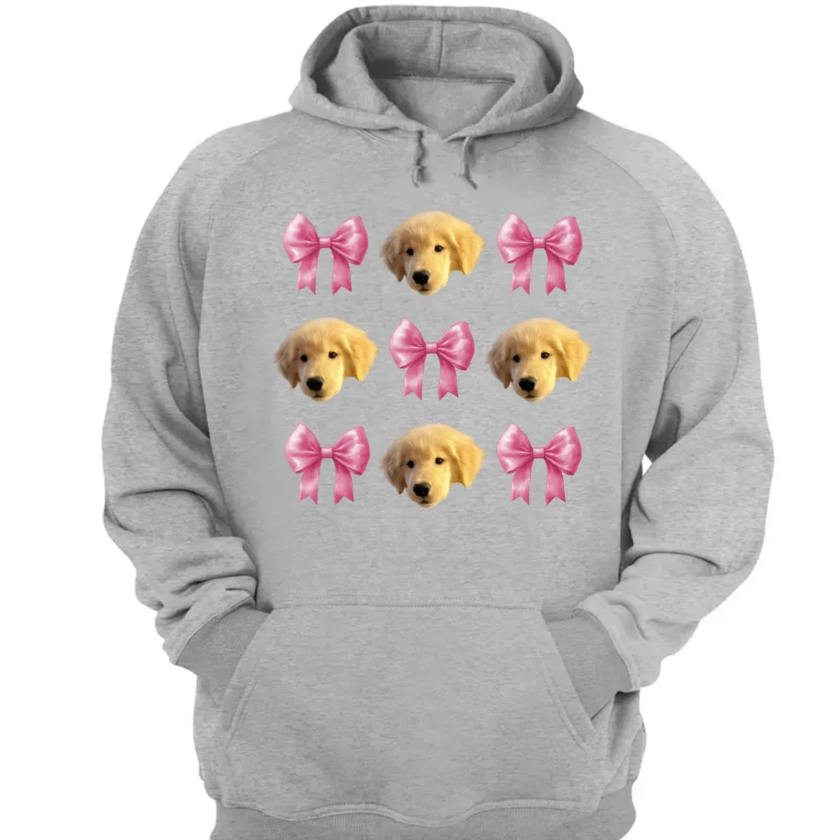 Dog Lovers - Coquette Pink Bow Trendy Dog Mom - Personalized T-Shirt, Sweatshirt, Hoodie (HJ)