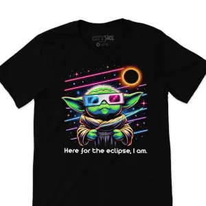 Eclipse 2024 Tee cute character Eclipse Shirt Total Solar Eclipse Apparel Eclipse Watching Funny here for the eclipse I am Eclipse t-shirt