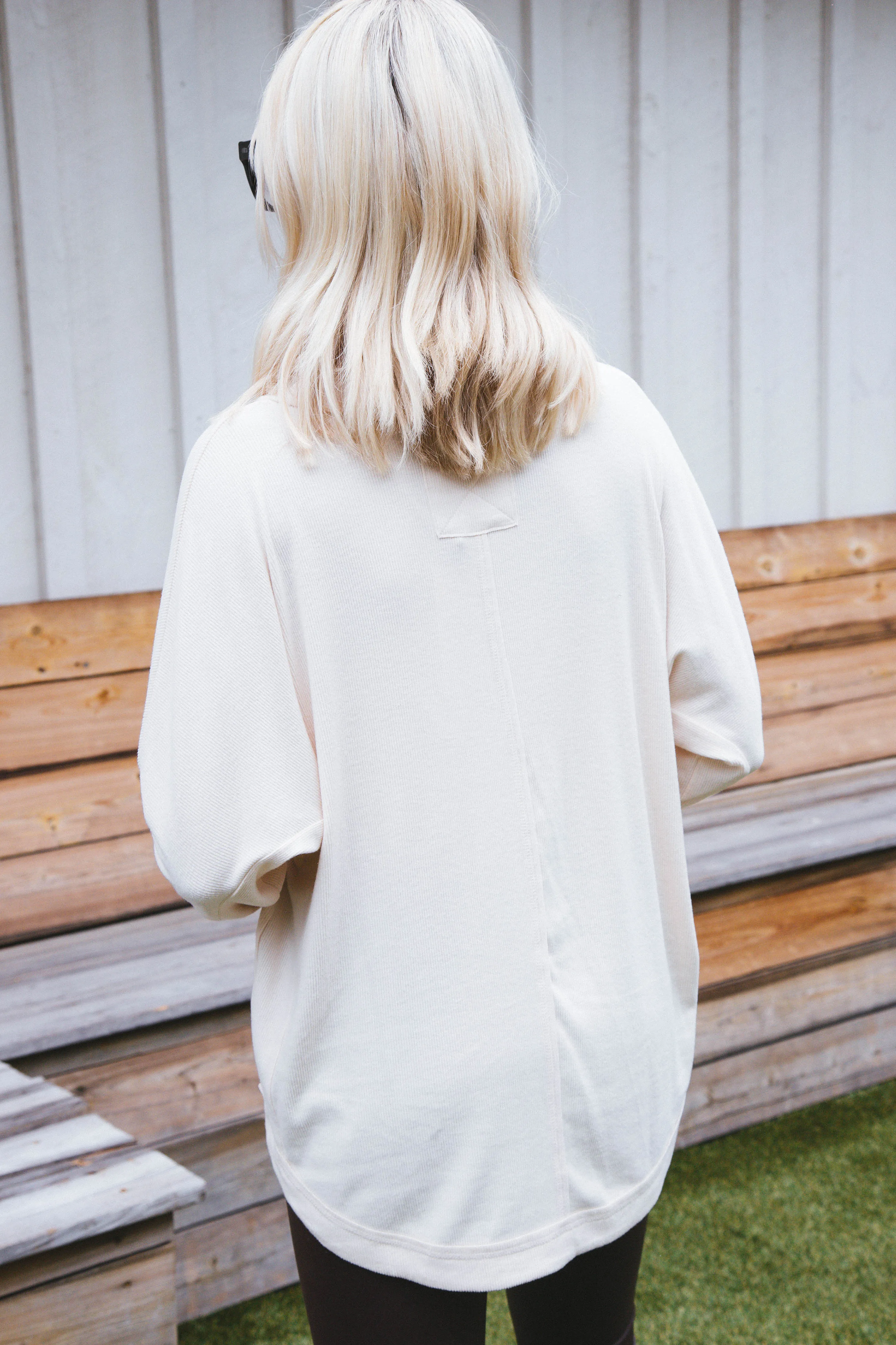 Effortlessly Cozy Cowl Neck Top, Cream