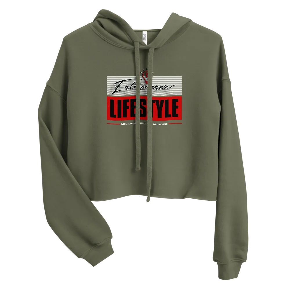 Entrepreneur Lifestyle Crop Hoodie