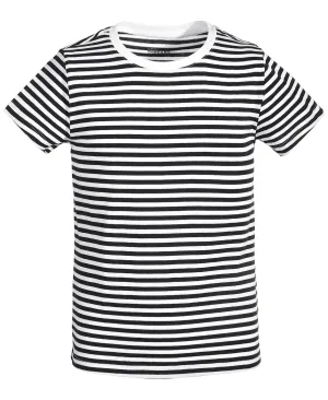 Epic Threads Little Girls and Big Girls Striped T-Shirt - Navy Nautical