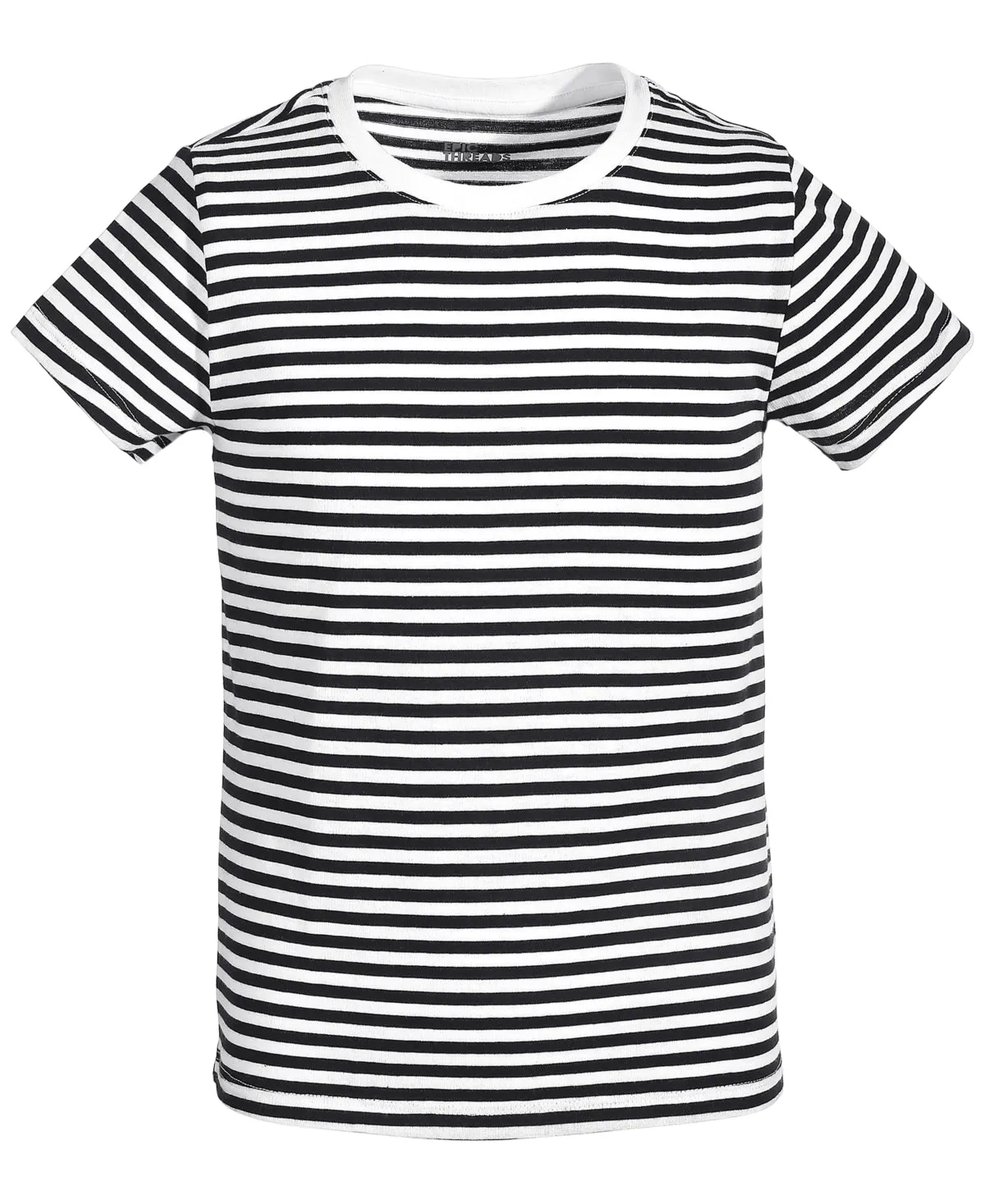 Epic Threads Little Girls and Big Girls Striped T-Shirt - Navy Nautical