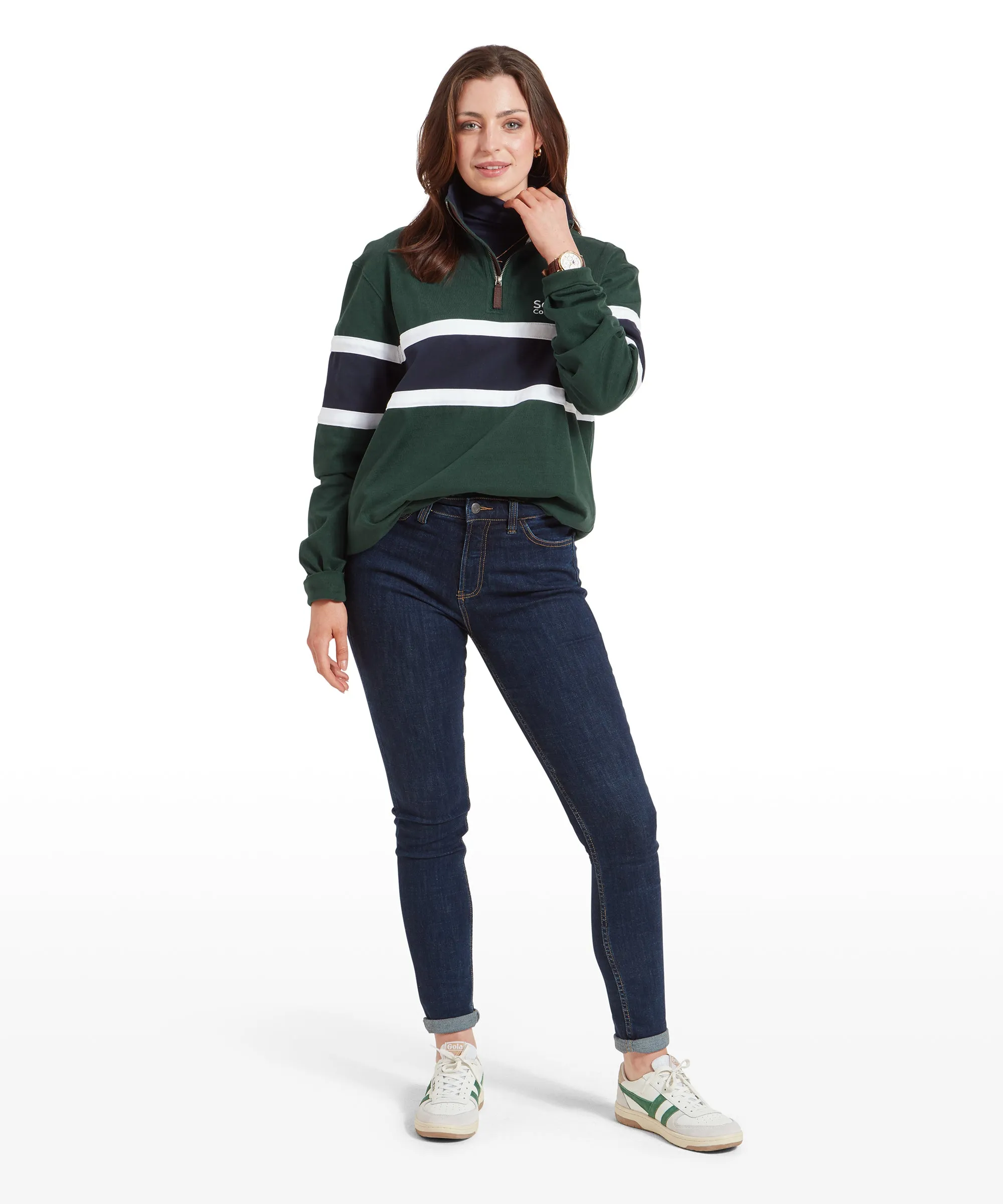 Exmouth Heritage Quarter Zip - Pine Green