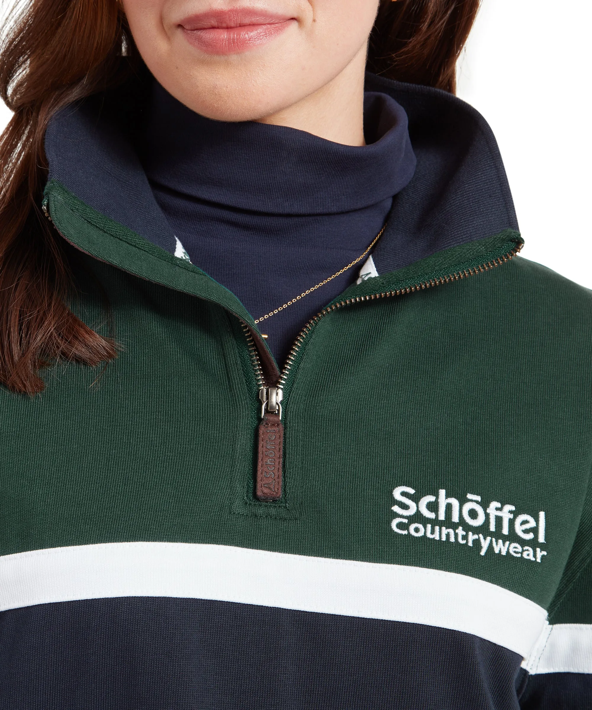 Exmouth Heritage Quarter Zip - Pine Green