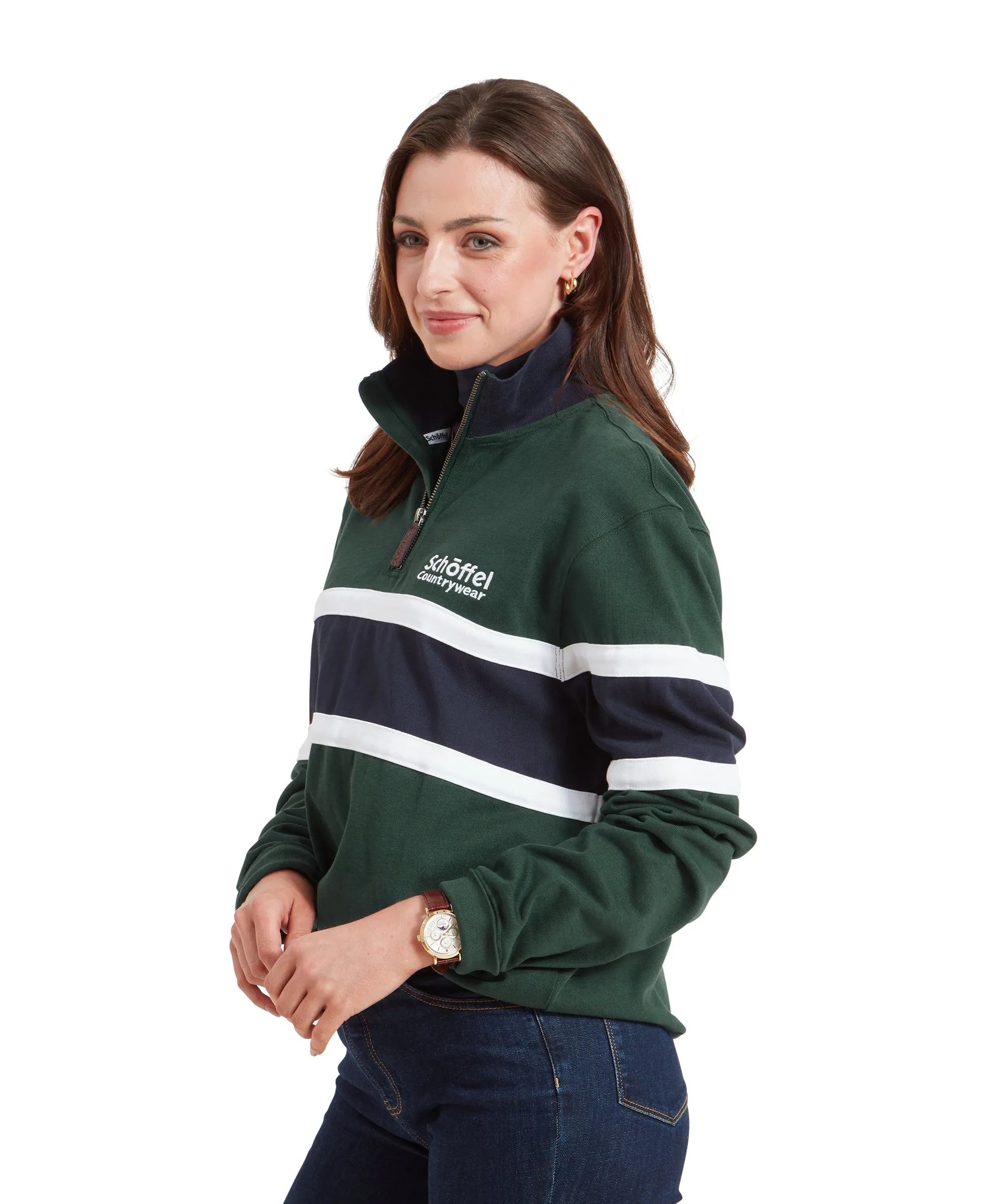 Exmouth Heritage Quarter Zip - Pine Green