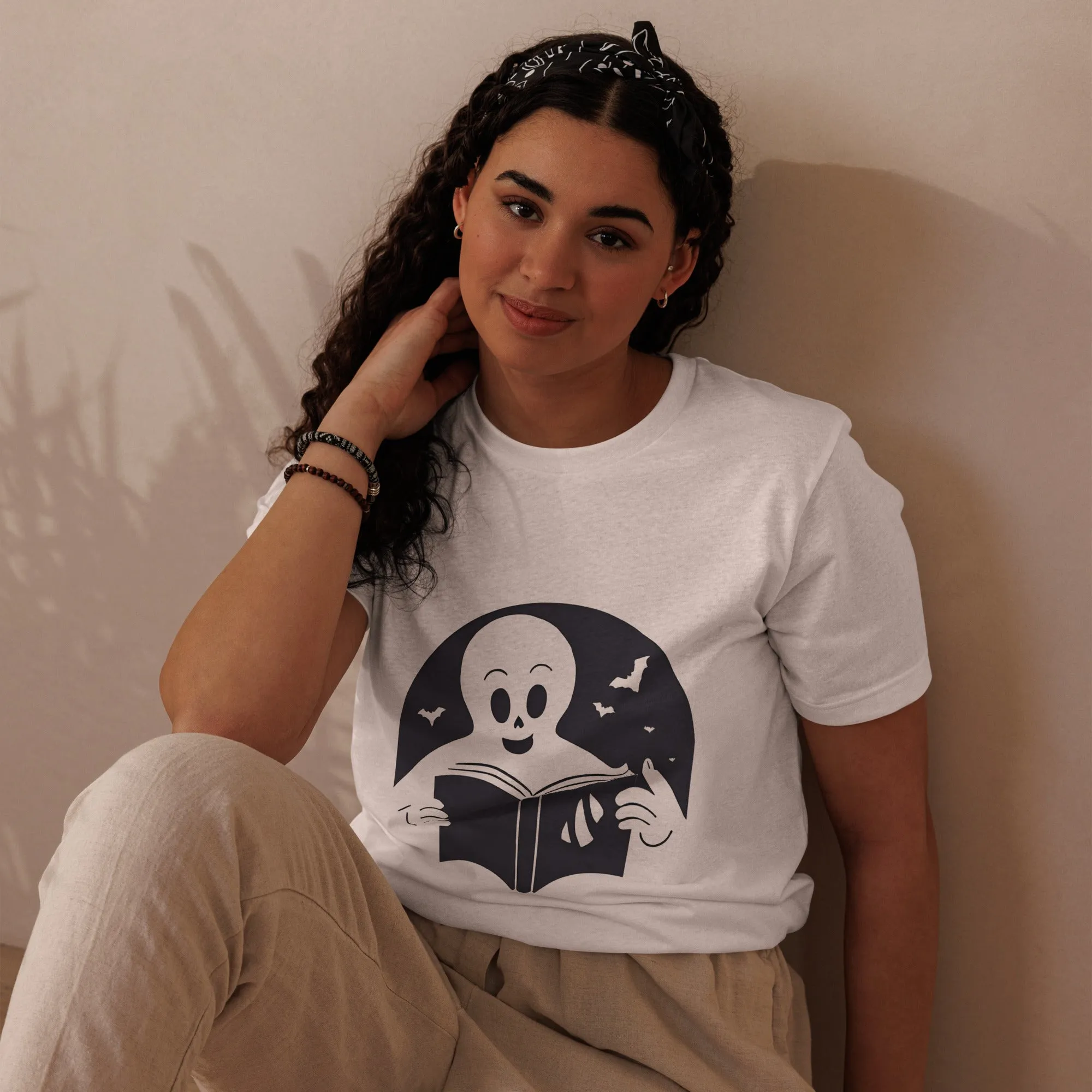 Ghost Halloween Graphic Women Staple Eco T-shirt