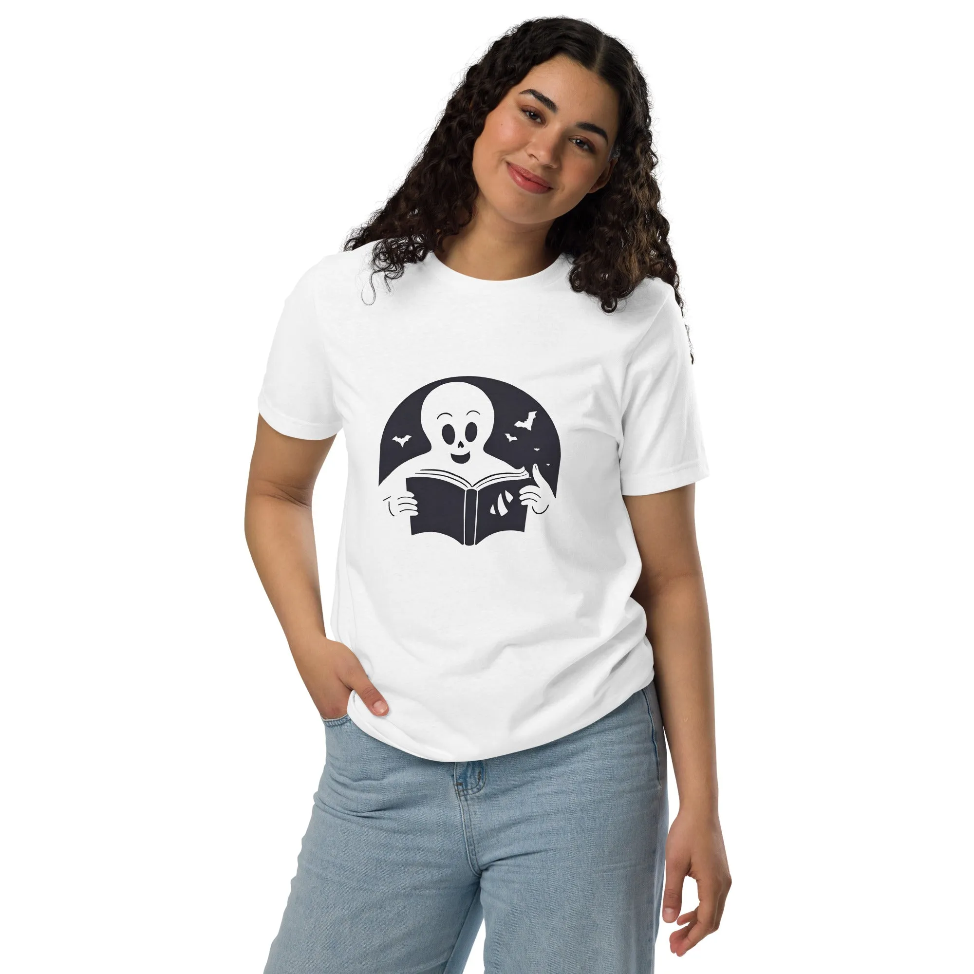 Ghost Halloween Graphic Women Staple Eco T-shirt