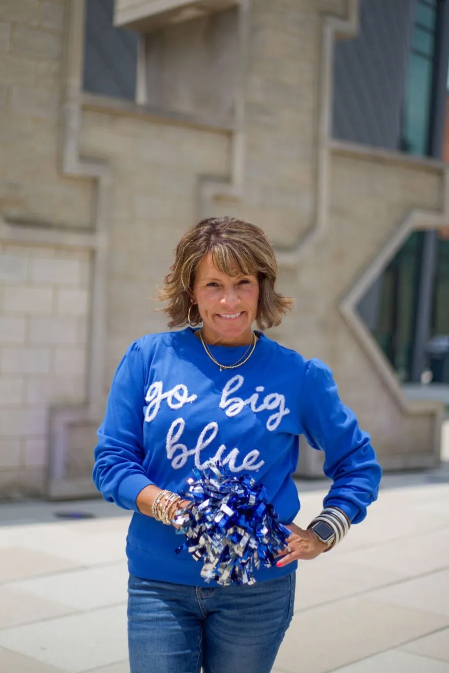 Glitter Script Long Sleeve Kentucky