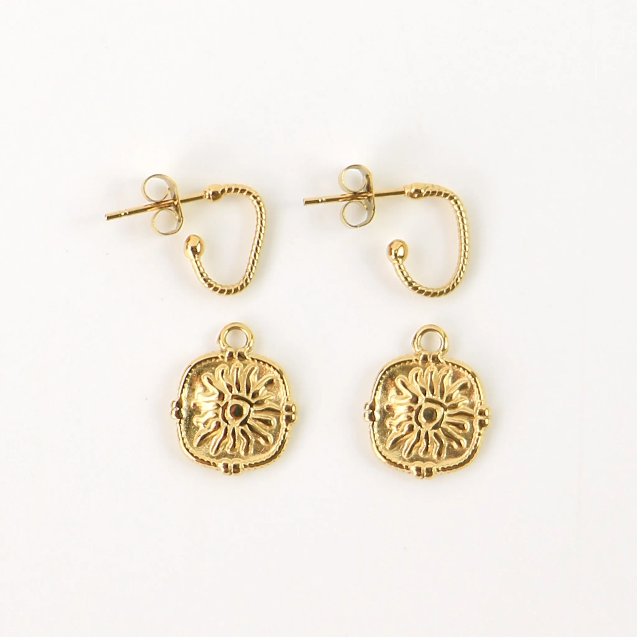 Golden Celestial Earring Set