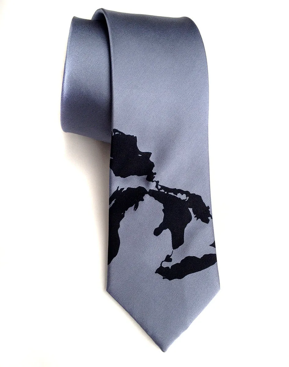 Great Lakes Map Necktie