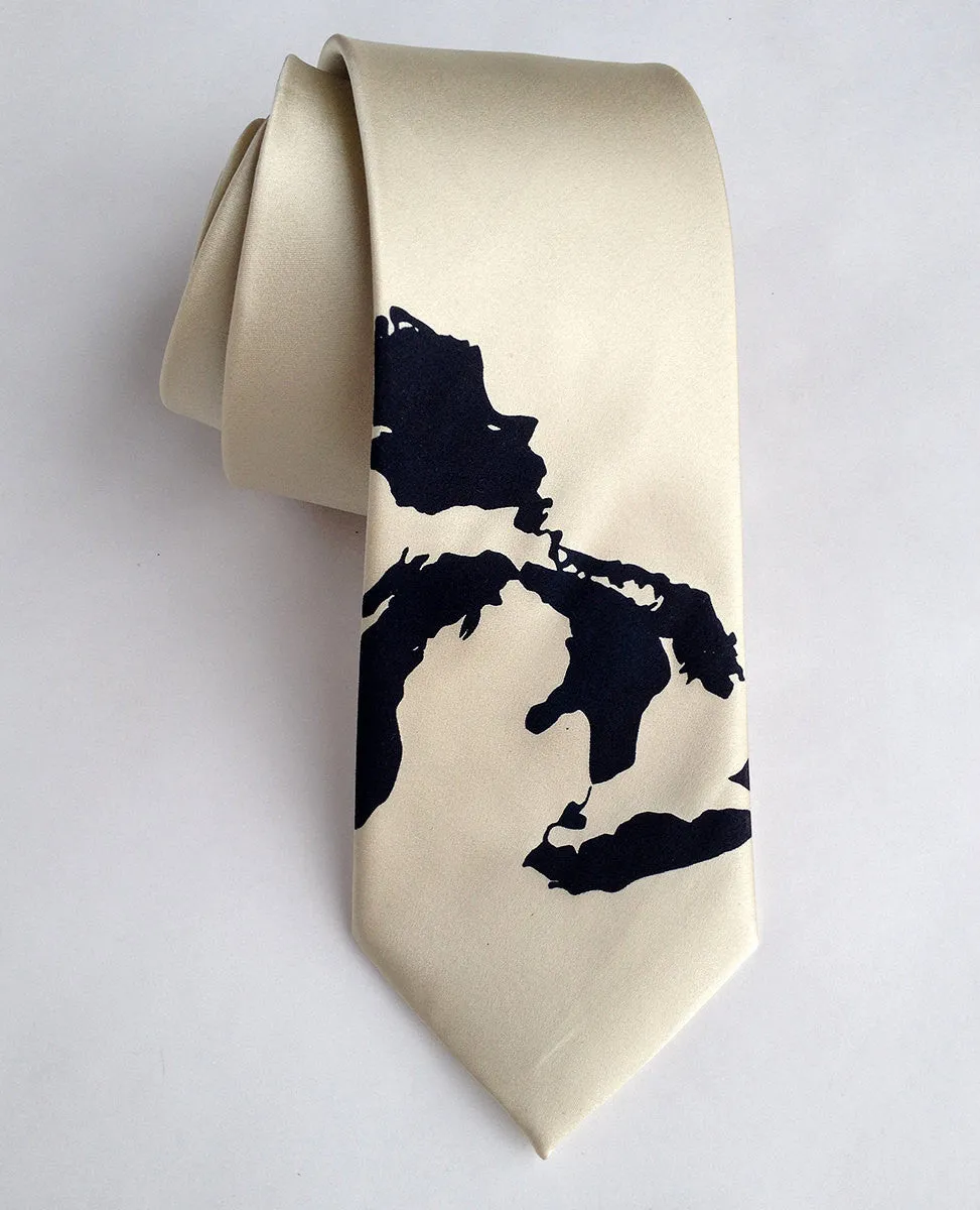 Great Lakes Map Necktie