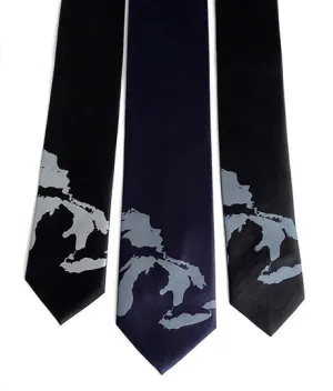 Great Lakes Map Necktie