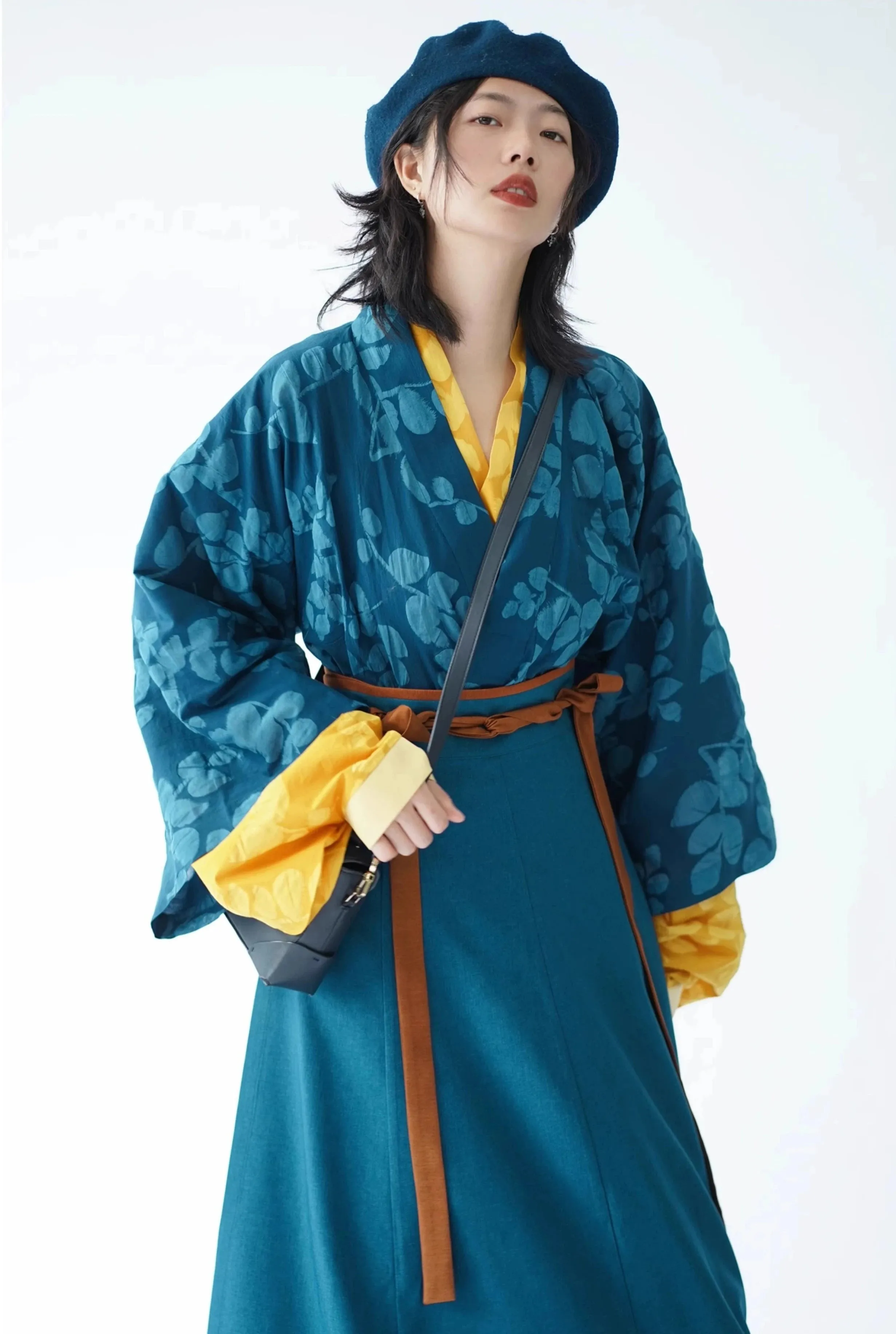 I'm Blue 蓝倒我了 Modernized Jin Dynasty Cotton Jiaoling Poqun Ruqun Set