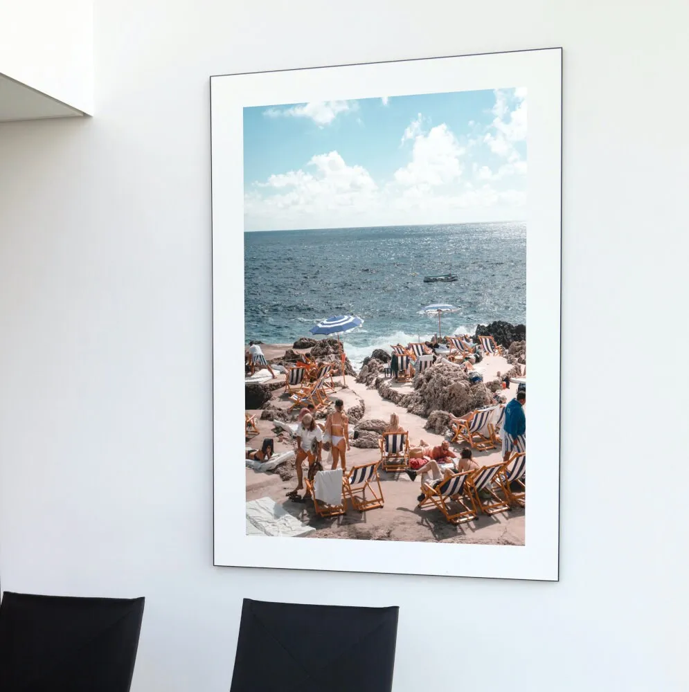 Italian Summer Poster PRINTABLE WALL ART, Beach House Decor, Ocean Picture, Beach Print, Coastal Wall Décor, Retro Travel Poster, Pastel Wall Art