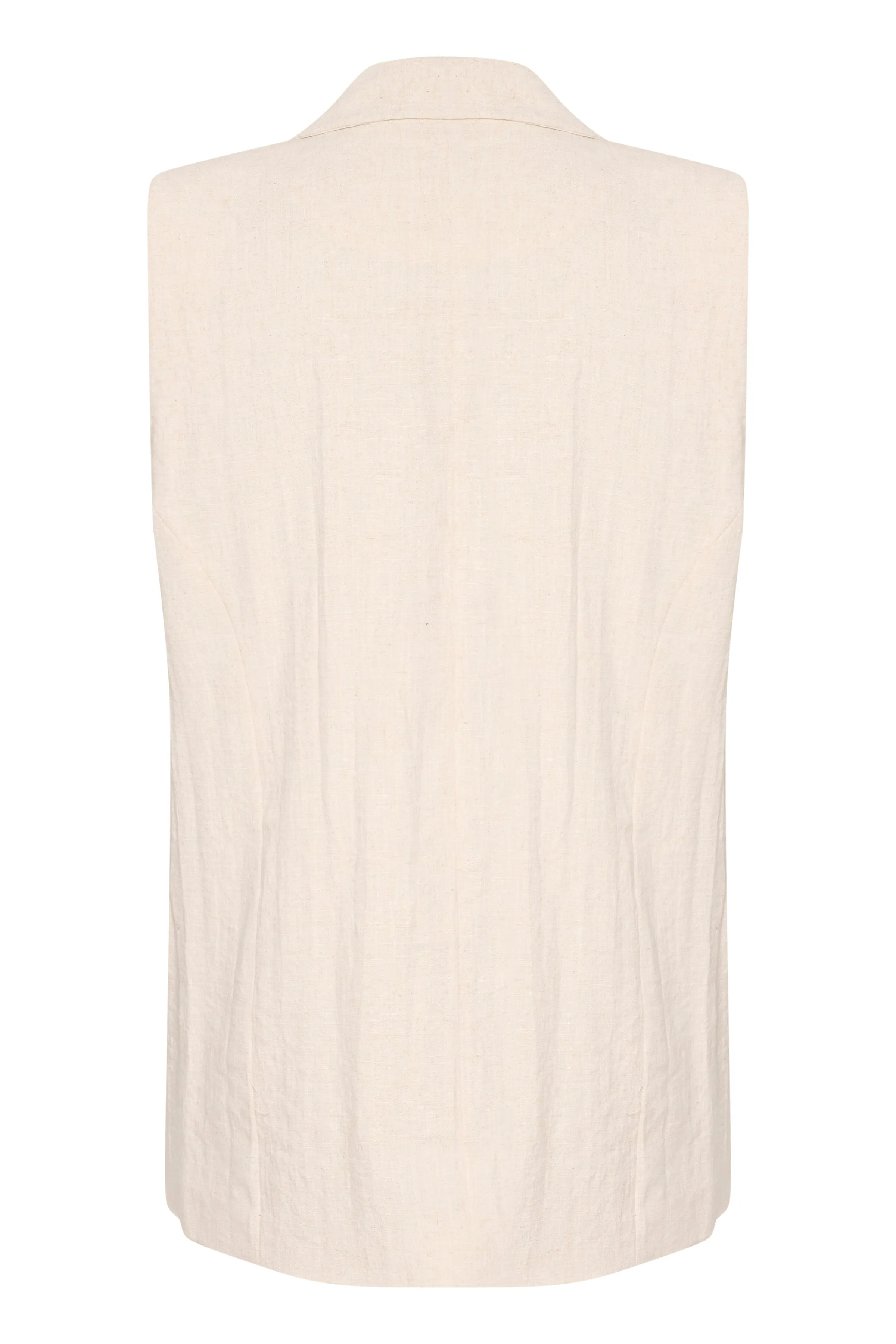 Kaffe Curve Niella Waistcoat in Beige