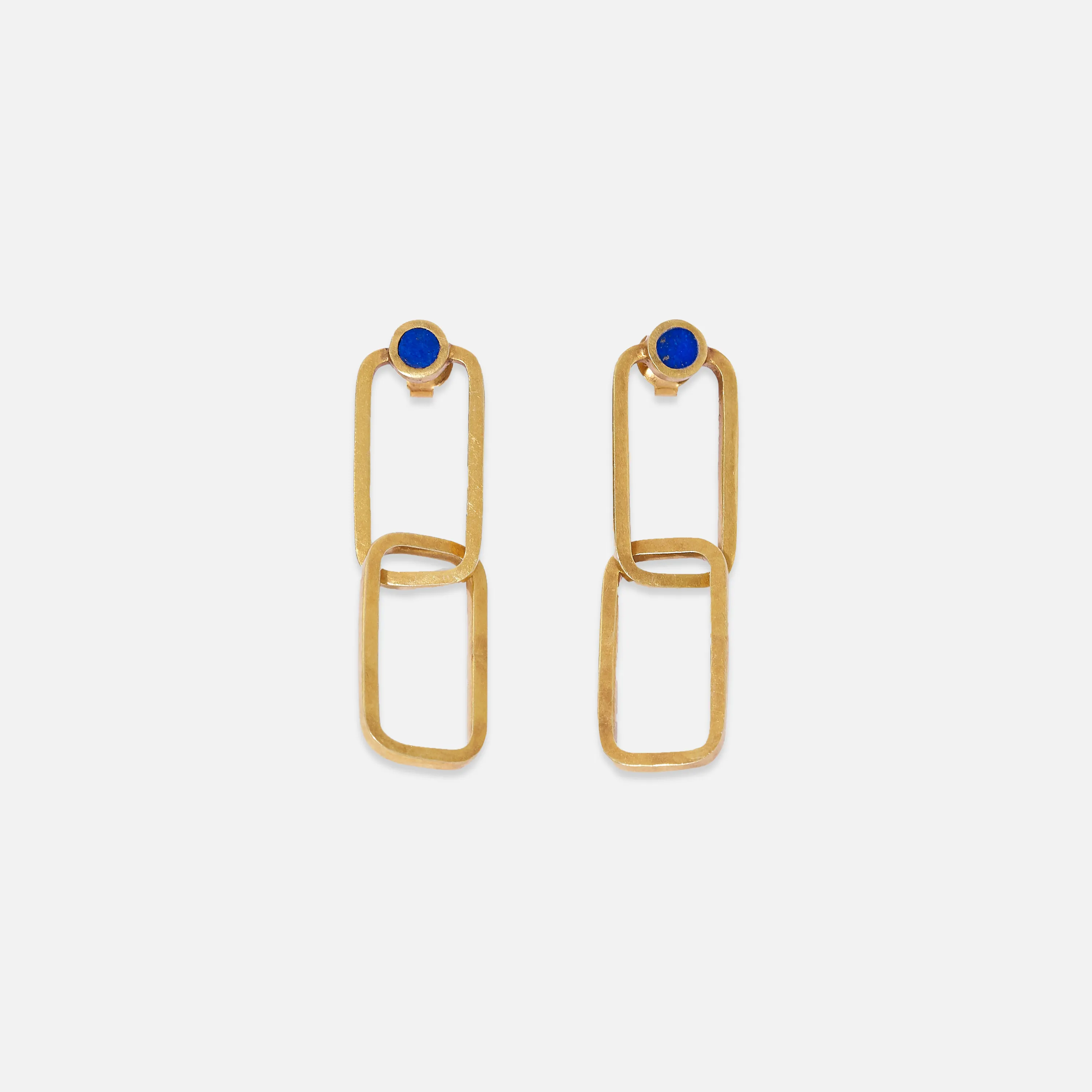 Link Earring with Lapis