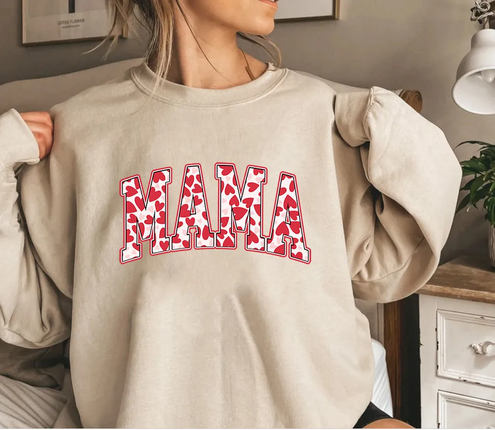 Love Mama Sweatshirt, Mother's Day Sweatshirt, Gift For Mom, Gift for New Mom