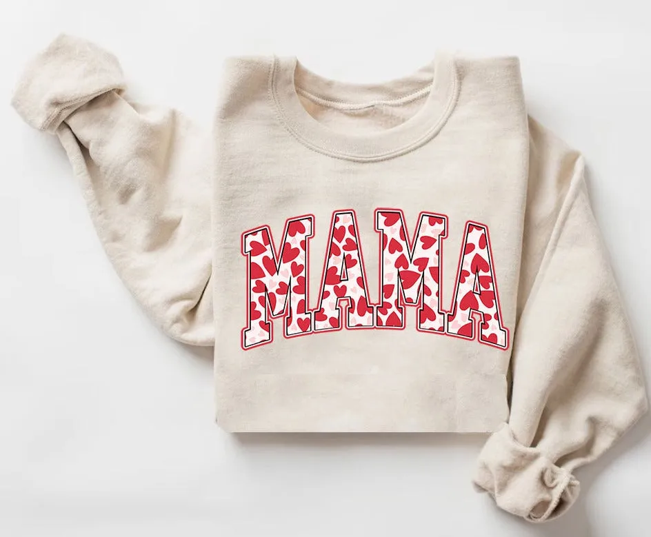 Love Mama Sweatshirt, Mother's Day Sweatshirt, Gift For Mom, Gift for New Mom