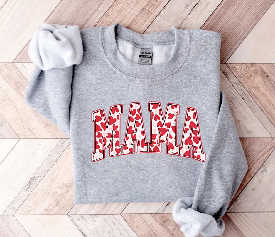 Love Mama Sweatshirt, Mother's Day Sweatshirt, Gift For Mom, Gift for New Mom