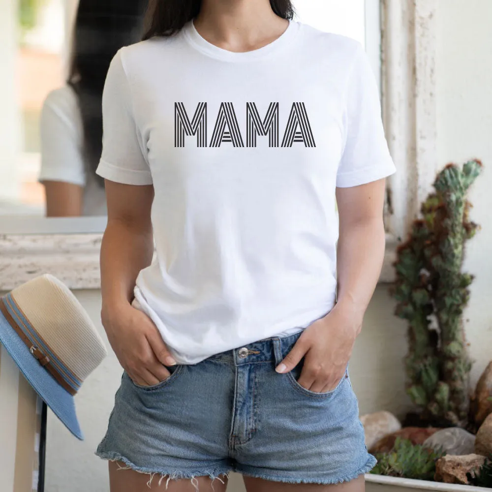 Mama Multi Line Font Shirt