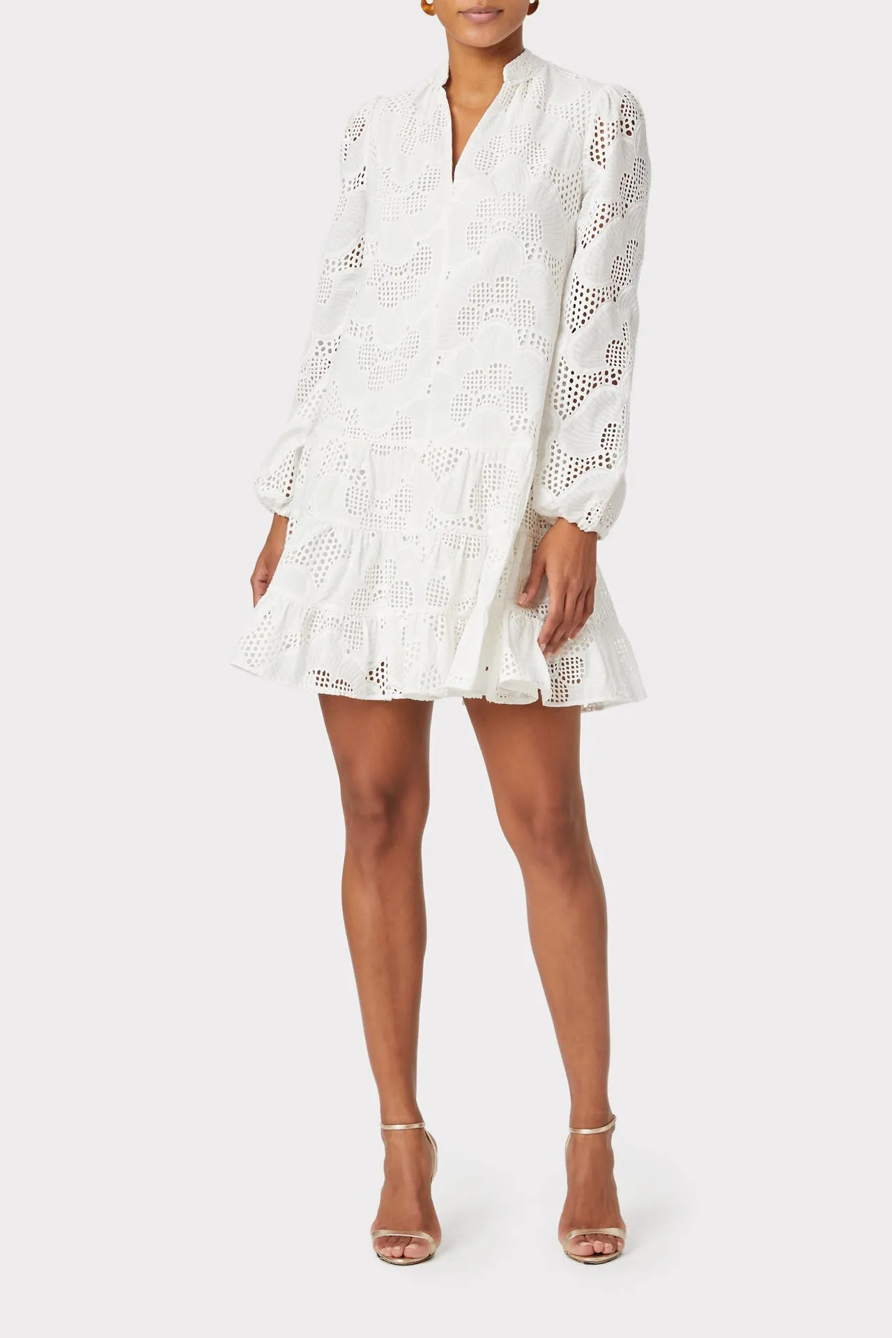 Margaret Pieres Eyelet Dress