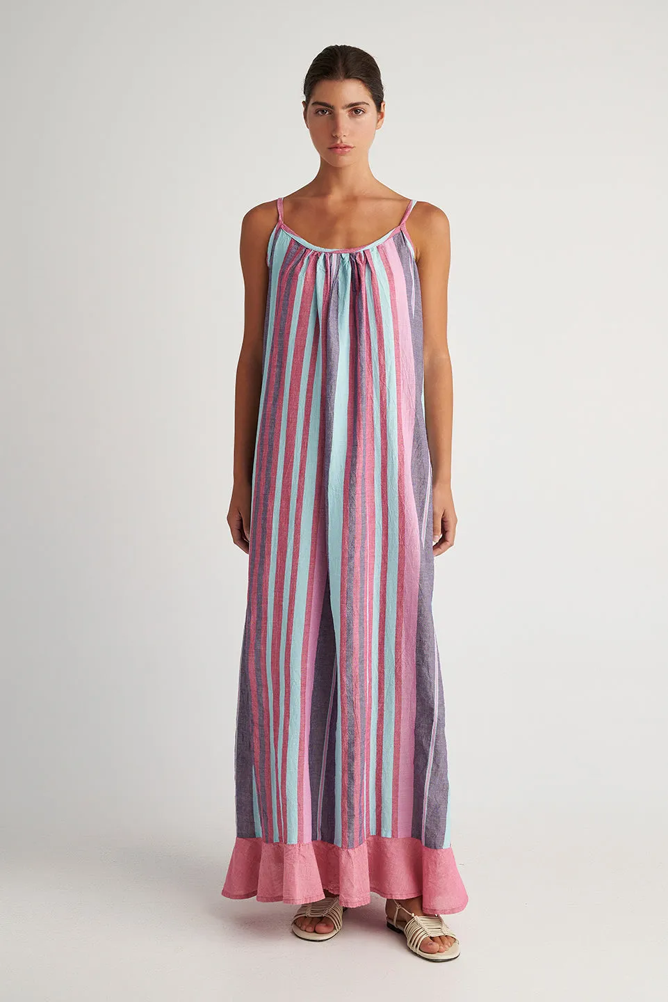 Maxi Dress in Halki Caramel